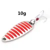 1PC Metal Gold/Slver 10g 15g 20g Sequins Fishing Lures Spoon Lure Hard Baits With Feather Treble Hook Pesca Fishing Tackle ► Photo 3/6