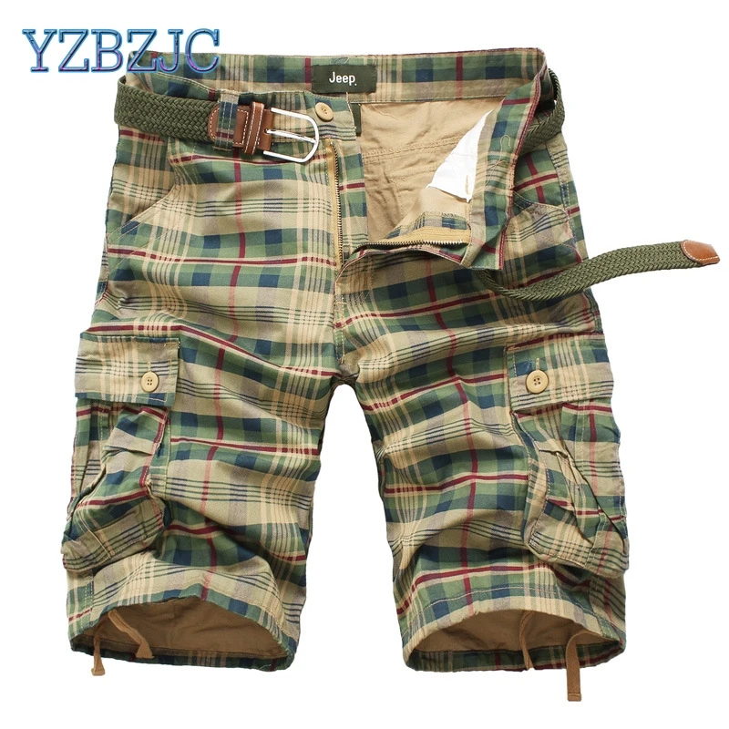 Для мужчин шорты 2018 мода плед Пляжные s Повседневное Camo камуфляжные в стиле