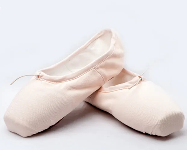 Canvas pointe only Взрослых дам для профессиональных занятий балетом, танцами обувь с лентами; женская обувь балетные пуанты Обувь для танцев - Цвет: Canvas pointe only