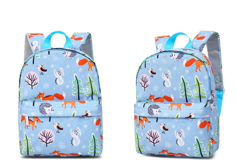 Детский рюкзак для девочек с милыми принтами животных, детские школьные сумки высокого качества, Оксфордский рюкзак для мальчиков 1-6 лет