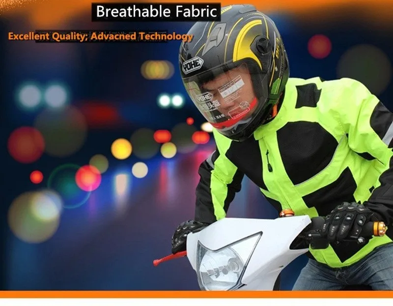 1 шт. Весна-осень Для мужчин мотоцикл мотокроссе куртка Светоотражающие Детская безопасность Защитное Снаряжение одежда