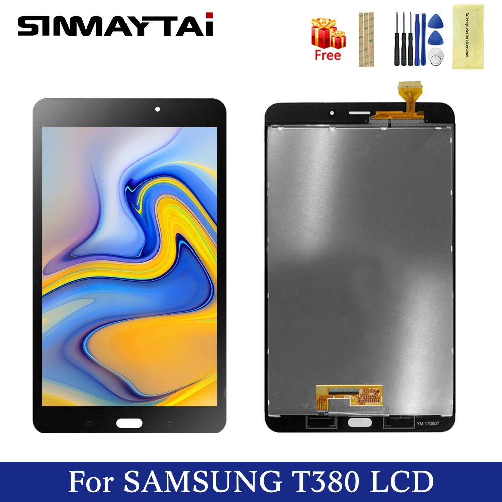 Новинка 8 0 для Samsung Galaxy Tab A 2017 SM-T380 T380 сенсорный экран дигитайзер стекло ЖК-дисплей