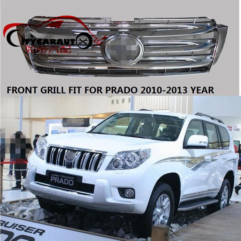

CITYCARAUTO CAR STYLING CHORMED AUTO FRONT MASK RACING GRILL RAPTOR GRILLE GRILLS MASK COVER FIT FOR TOYTA PRADO 2700 2010-13