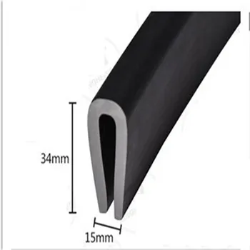

4M Car Styling Auto Door Edge Guard Scratch Strip Protector Anti Collision Rubber Sealing Trim Molding Side Decorative Sticker