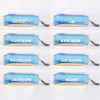 

Youpop KPOP GOT7 MARK JB JACKSON BAMBAM PU Pencil Bags Cosmetic Case Stationery Bag Coin Purse Jewelry Storage Packaging GU1007