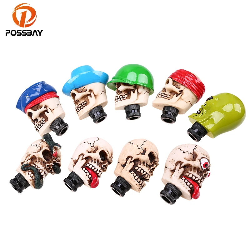 POSSBAY Car Gear Shift Knob Manual Shifter Lever Knob Resin Wicked