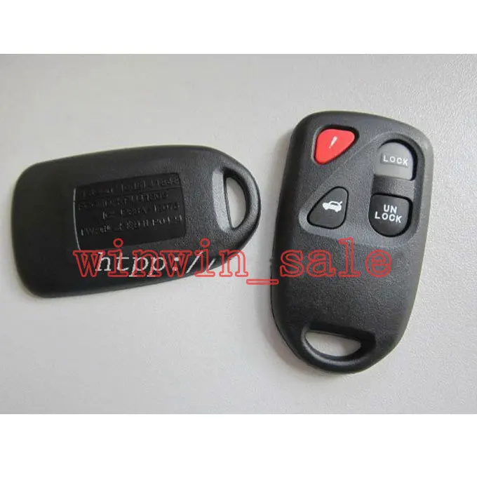 4 Buttons For Mazda Blank Replacement Remote Key Fob Cover Case Shell with Pad