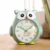 Cartoon Cute Owl  Mute Desktop Alarm Clock Lovely Student Wake Up Table Alarm ClockWith Backlight  For Kid Beedroom 9