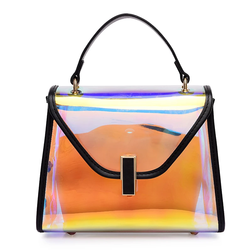 

Luxury Handbags Women Bags Designer Purses and Handbags Crossbody Bags for Women Chains PVC Candy Laser Women Bag 2019