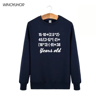 

I'm 60 Years Old Funny Print Hoodies Men Winter Humor Birthday Gift Sweatshirts Male Hip Hop Fleece Streetwear Tops
