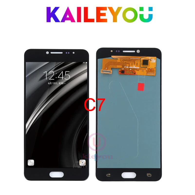 

5.7" Super AMOLED LCD For Samsung Galaxy C7 C7000 LCD Display With Touch Screen Digitizer Assembly Free Shipping
