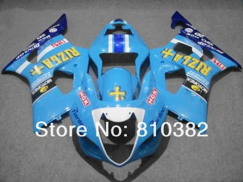

Motorcycle Fairing kit for SUZUKI GSXR1000 03 04 GSXR 1000 K3 2003 2004 Classical blue Injection mold Fairings set SX11