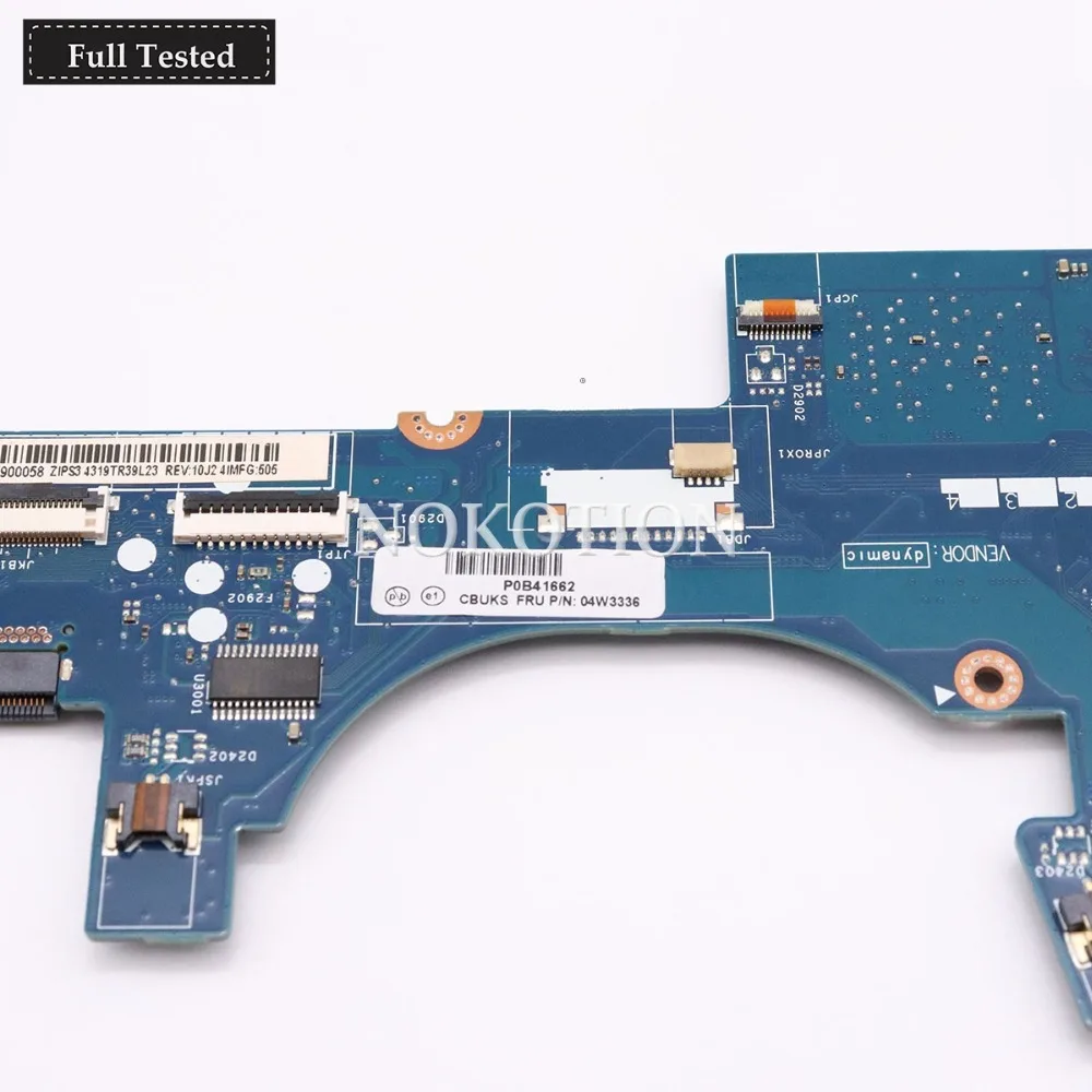 Best  NOKOTION ZIPS3 LA-A342P FRU 04W3336 laptop motherboard For lenovo yoga 12 SR23X I5-5200U Main board