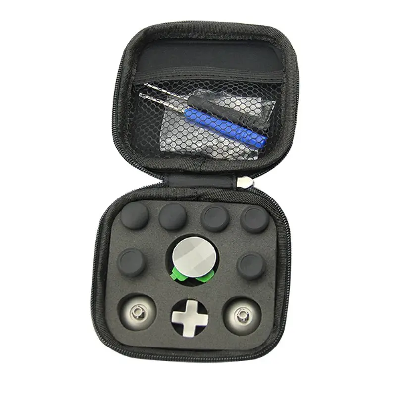 Подкачки с накатанной головкой аналоговых стиков Ручка D-Pad Бампер спусковой кнопки отвертка сумка для хранения запасная часть для джойстика для Xbox One Elite - Цвет: Type C(15pcs)