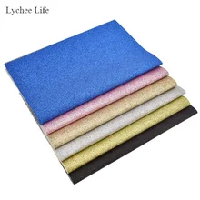 Lychee Life A4 блестящая синтетическая кожа ручной работы мягкая ткань для рукоделия лоскутное шитье аксессуары для одежды