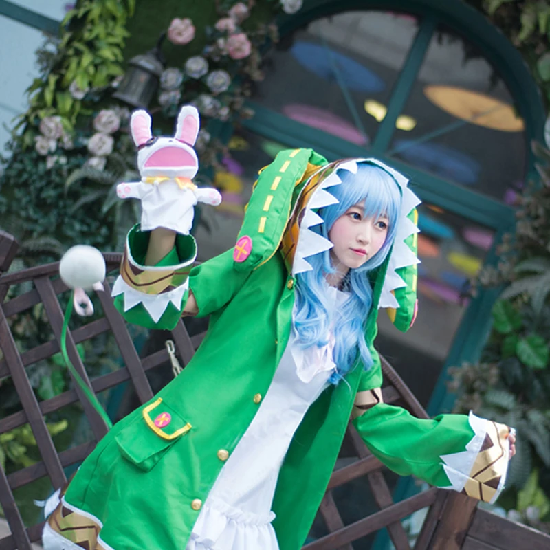 

Anime DATE A LIVE Yoshino Fairy Dress Cosplay Costume Set with Wigs and Shoes