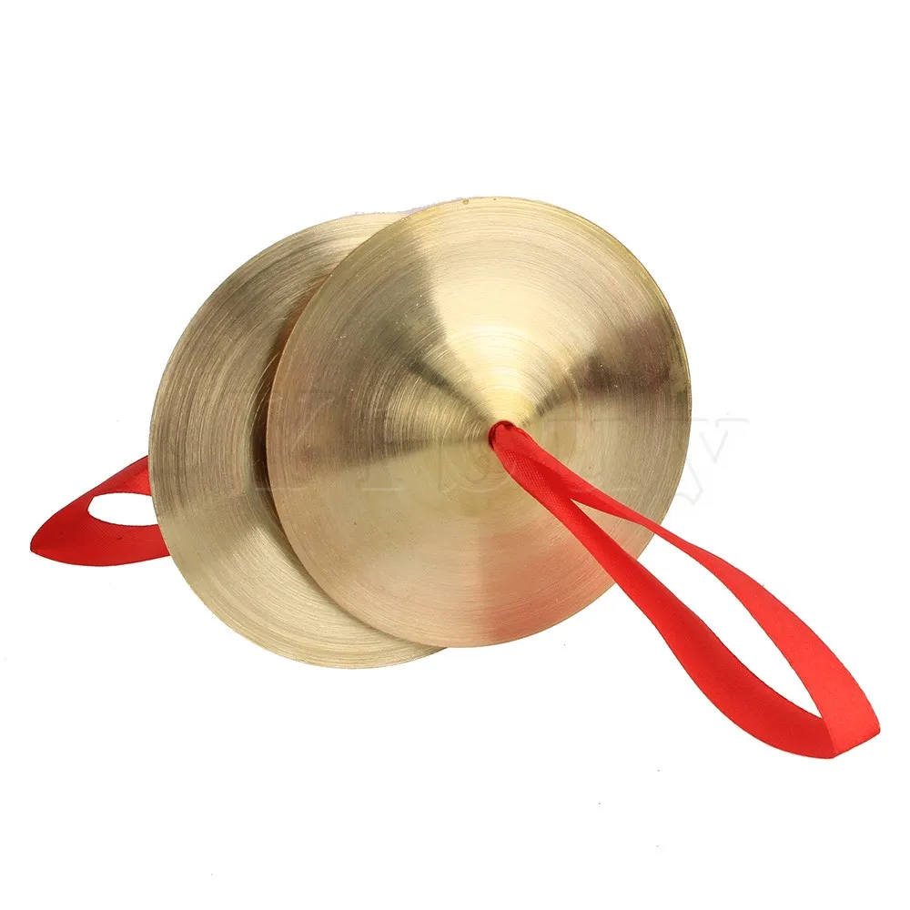 Yibuy Orff Instruments Copper Cymbals Child Musical Instrument Toy 9cm Diameter Gong Yibuy Orff Instruments Copper Cymbals Child Musical Instrument Toy 9cm Diameter Gong