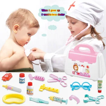 15pcs Doctor Toys Educational Pretend Doctor Nurse Role Children Pretend Play Toys Doctor Play Set Medical Kit Roleplay Toy Set 15 pieces set children pretend play doctor nurse toy set portable suitcase medical kit kids educational role play classic toys