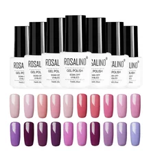 Гель Rosalind 1 S Гель-лак для ногтей 7 мл белая бутылка розовая и фиолетовая серия полуперманентный лак для ногтей УФ-Маникюр отмачиваемый лак для ногтей