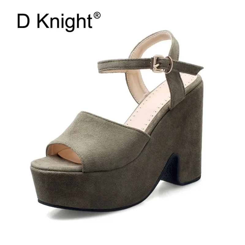 

Ladies Shoes 2018 Summer Ankle Strap Gladiator Sandals Women Platform High Heels Sandals Party Shoes Lady Sandals Large Size 43