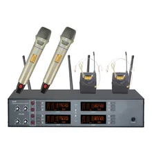 Пакет почты R-842 Двухканальный беспроводной микрофон, динамик микрофон два микрофона