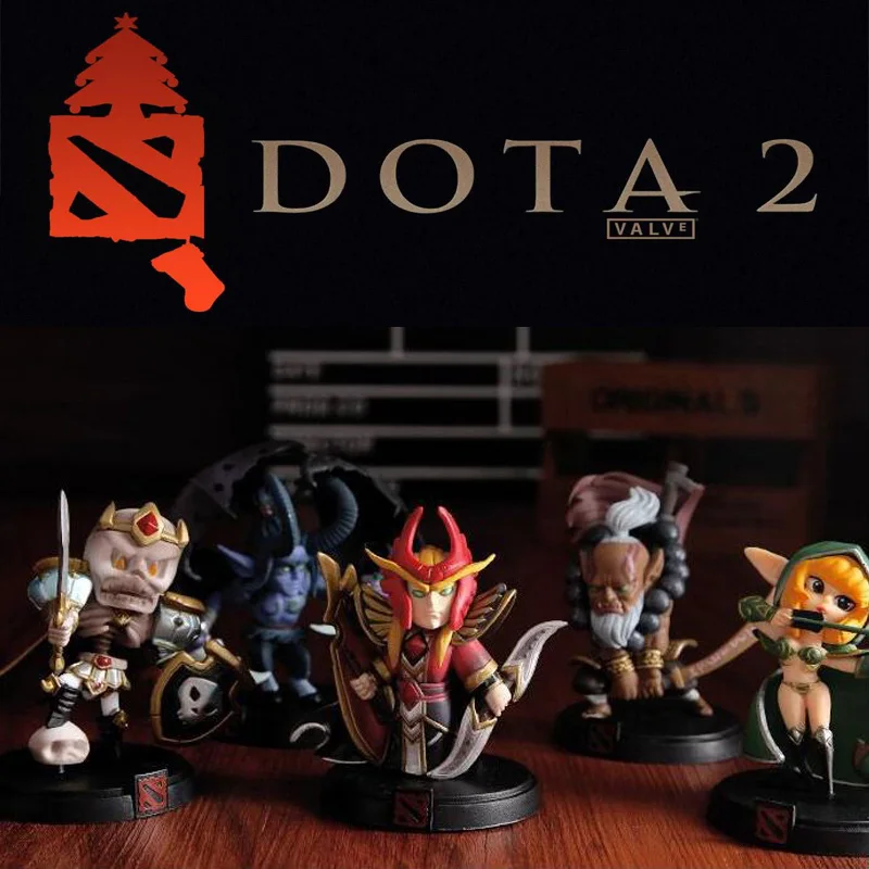 

WOW DOTA 2 Game Figure Kunkka Lina Pudge Queen Tidehunter CM FV PVC Action Figures Collection Dota2 Toys