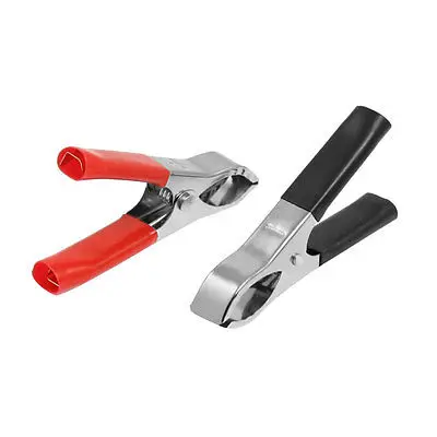 

2 Pcs Metal Plastic Auto Car Battery Clip Alligator Test Clamp