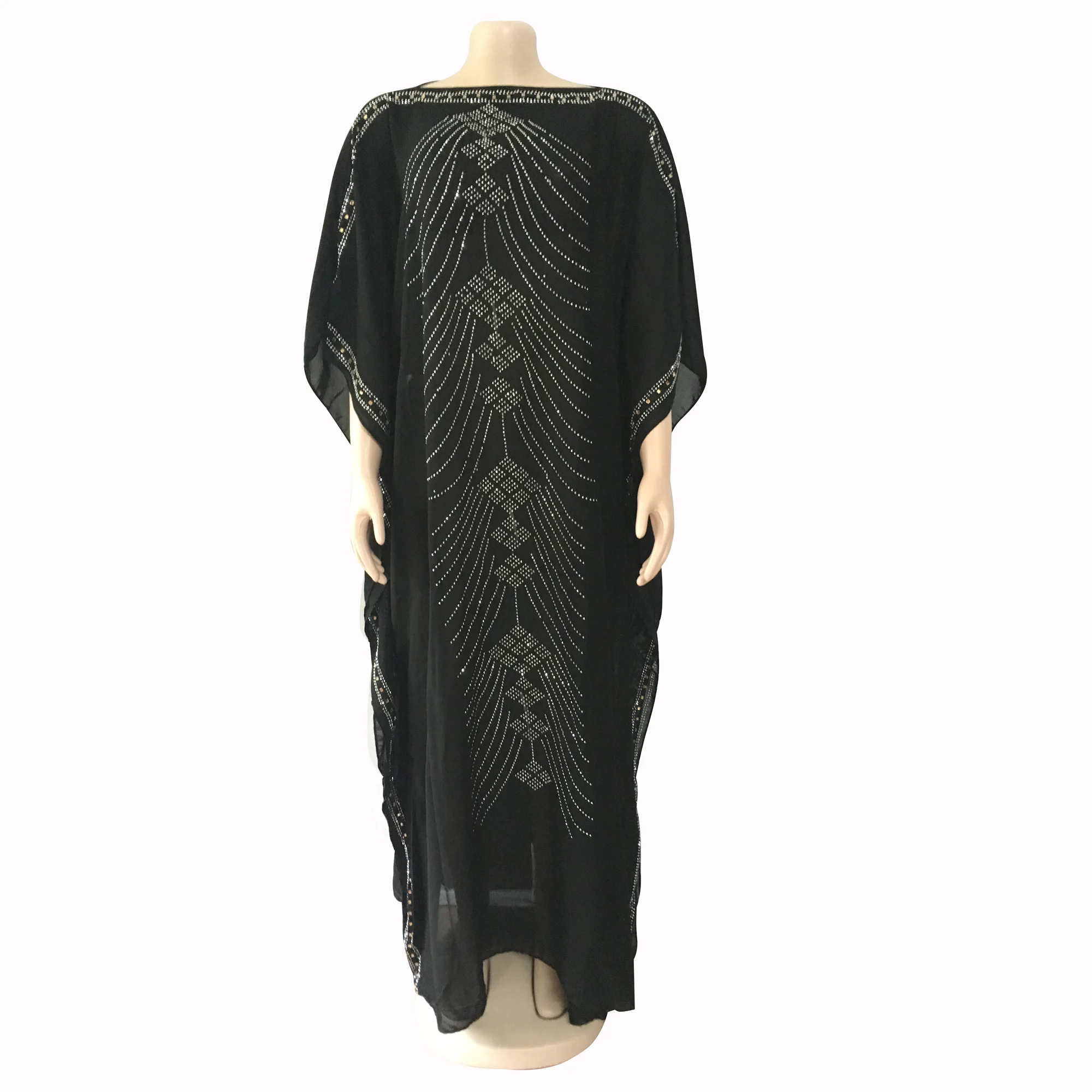 

tilapia fashion summer big long black dress
