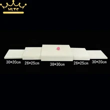 Дисплей ювелирных изделий 5 шт./лот бежевый бархат браслет лоток ювелирных изделий сторона подложки ювелирных изделий фон Органайзер чехлы