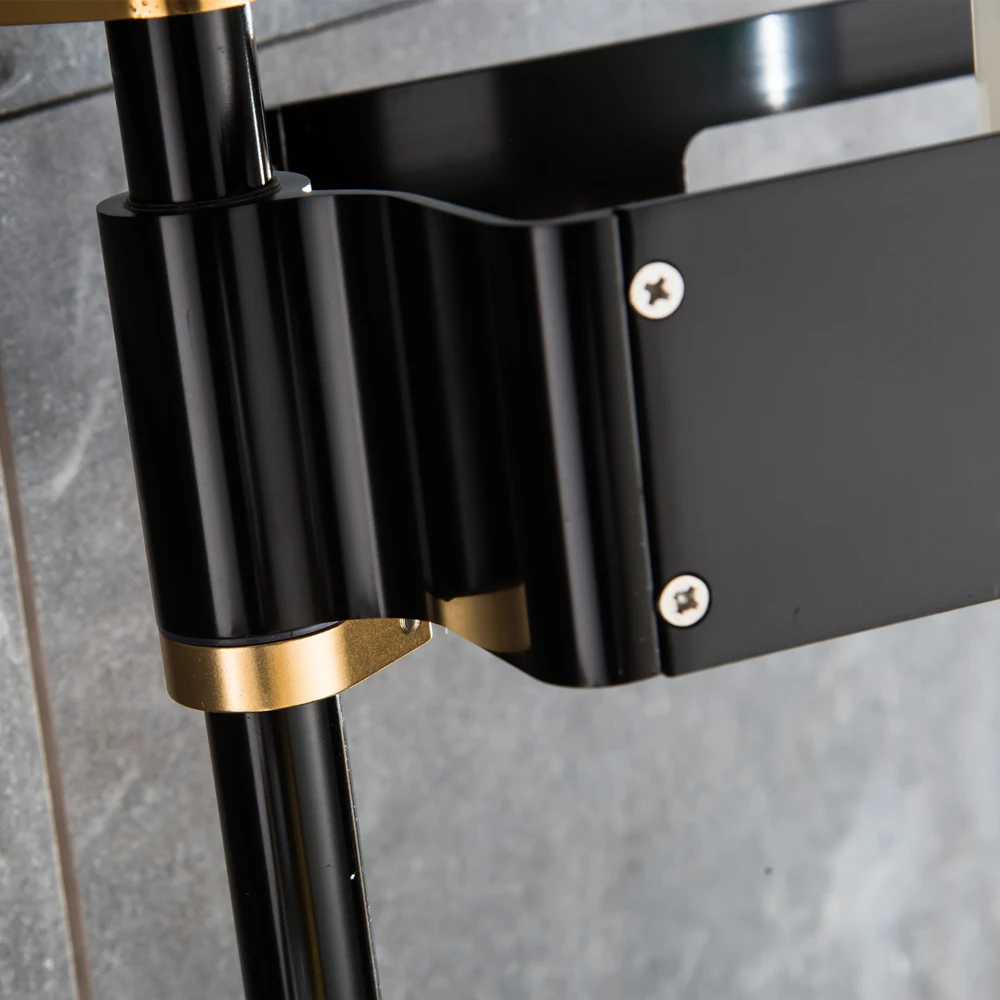5Luxury Rotate Kitchen Shelves Bathroom Shelves Multi Function 2-3 Tier Bathroom Shelves Cosmetic Shelves Shampoo Towel Rack Mci18