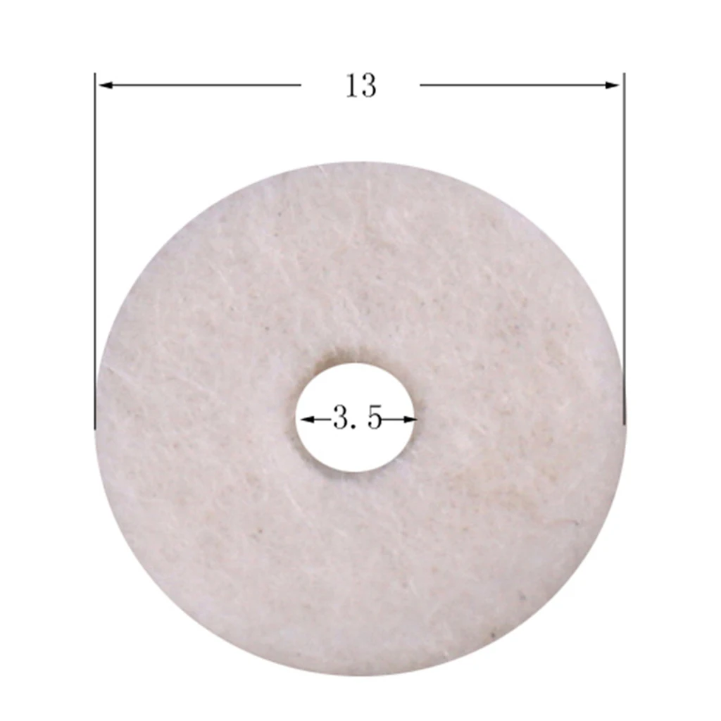Tooyful Finest Pack/50pcs Felt Guitar Bass Strap Lock Washer Gaskets DIY Musical Instrument Accessory