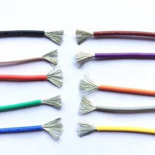 4 6 7 8 10, 11, 12, 13, 14, 15, 16, 17, 18, 20, 22, 24, 26 28 30 AWG теплозащитные мягкий силиконовый проводной кабель для RC Heli Drone высокое Температура