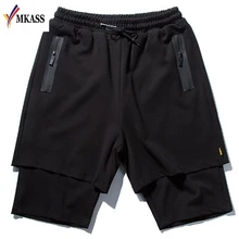Популярные однотонные черные мужские шорты больших размеров 5XL летние мужские пляжные шорты хлопковые повседневные мужские шорты homme брендовая одежда