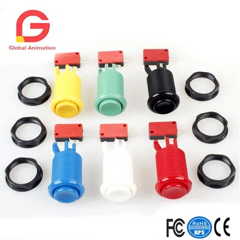

10 Pcs Happ Type Standard Arcade Push Buttons With Micro Switch For Raspberry Pi