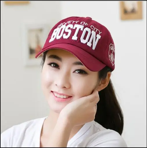 Горячие Хлопчатобумажные вышитые буквы BOSTON бейсбольная Кепка snapback кепки приспособленные кости casquette шляпа для мужчин пользовательские шляпы высокого качества