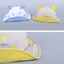 Новые шапки для рыбака детская Панама для маленьких девочек мальчик хлопковая шляпа от солнца детские шапки прекрасный ушками Детская шляпа от солнца