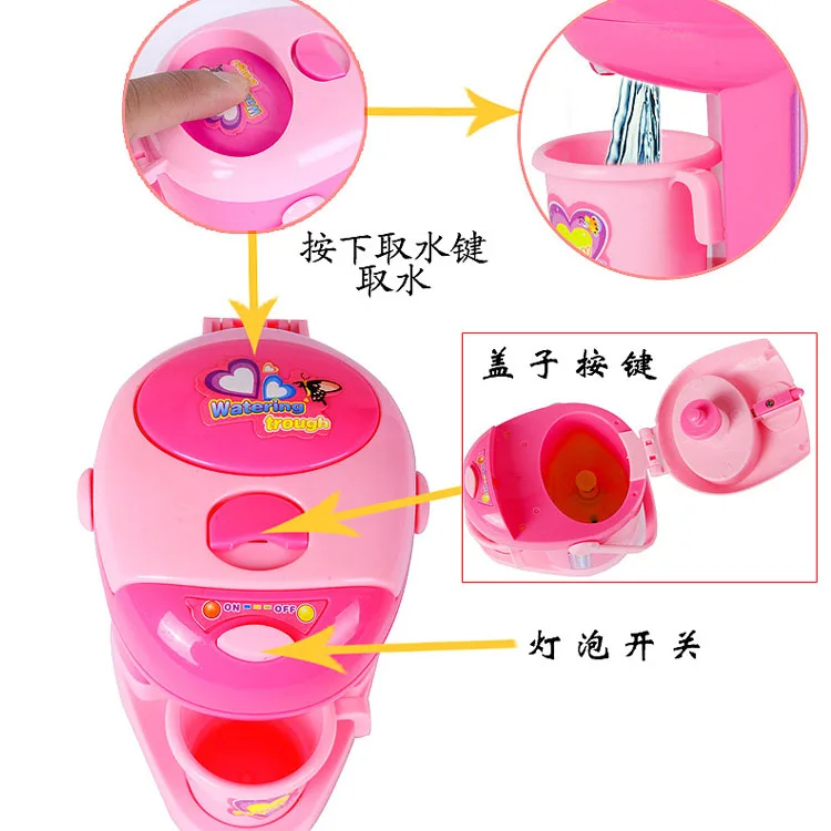 Игрушки диспенсер для воды раннее образование маленькая бытовая техника мини моделирование семья-Пересечение альпиния оксифилла