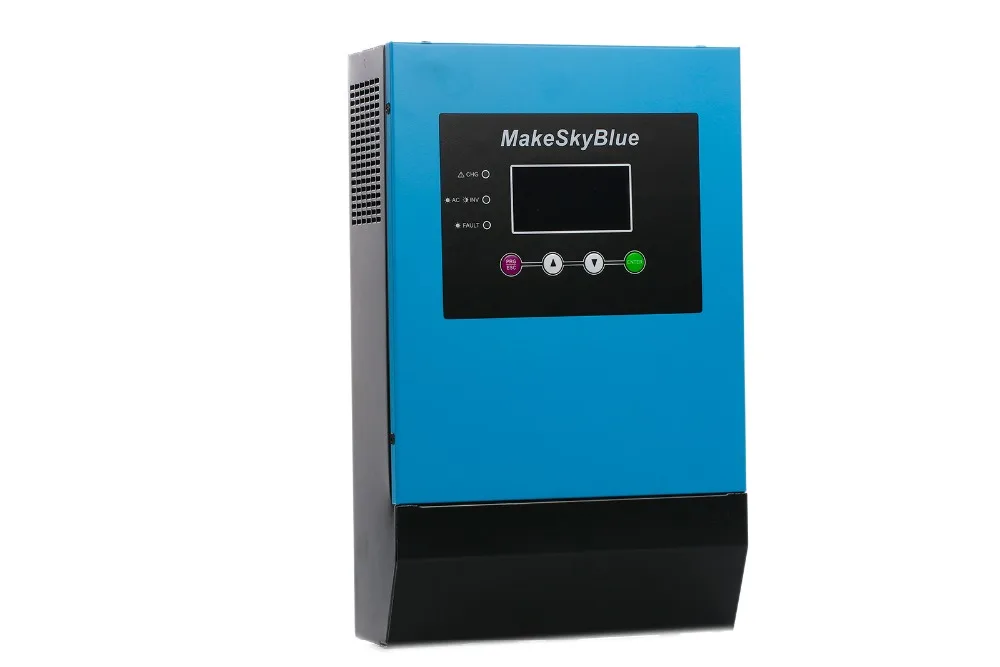 MakeSkyBlue Гибридный MPPT солнечный инвертор 2 кВА 3 12 В 24 в 36 48 постоянного тока до 120