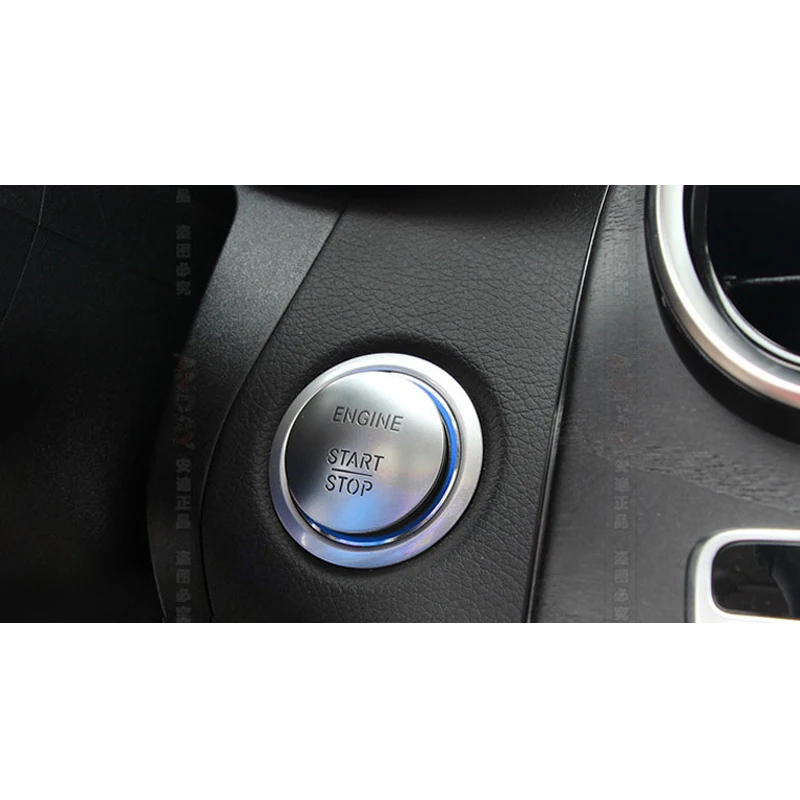 Хром для Mercedes Benz A B C E Class GLK CLA GLA CLS GLC GLE C200L E260L GLA200 двигатель Start Stop панель Стайлинг