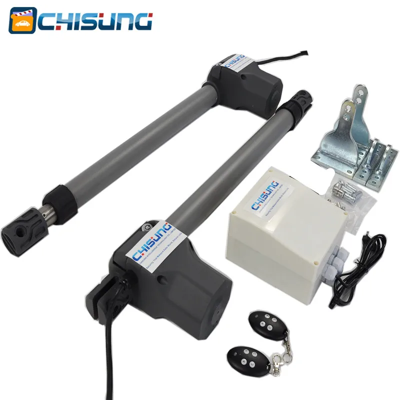 US $202.10 Double Swing Arm Automatic Actuator Gate Door Opener DC Motor 2 Remotes