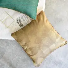 Черный/золотой классический, в ретро стиле жаккардовые наволочки на подушки бросок пружинный диван подушка под поясницу чехол для спинки подушки