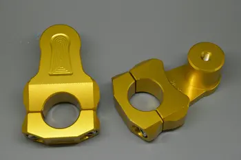 

High quality 28mm Universal Motorcycle ATV Billet Handlebar Handle Fat Bar Mount Clamp Raisers Dirt Pit Bike Moto Raised 55MM