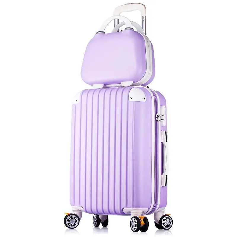 

Womens Spinner Luggage Brake Expandable Luggage with Cosmetic Case Set Men Large Capacity Hardside Pull Rob Box