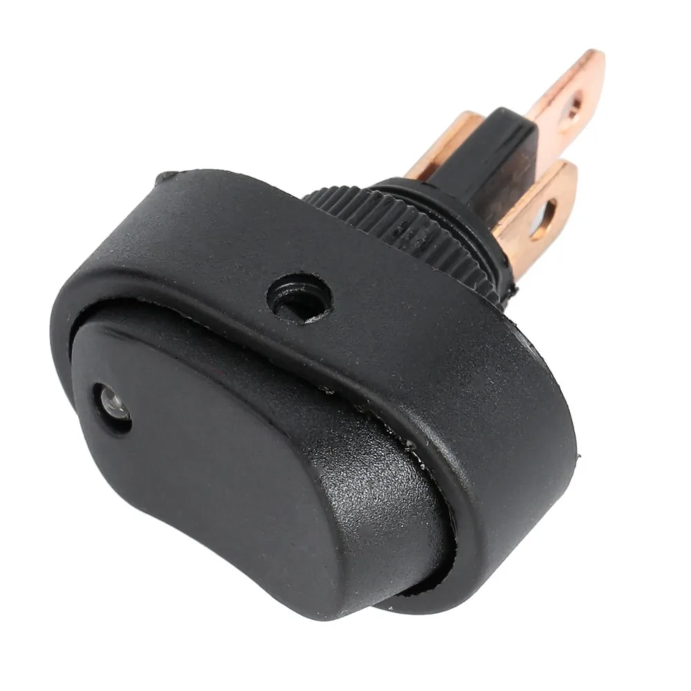 5 Pcs Red LED Light 12V 30A Car Boat Auto Rocker SPST Toggle ON//OFF Switch