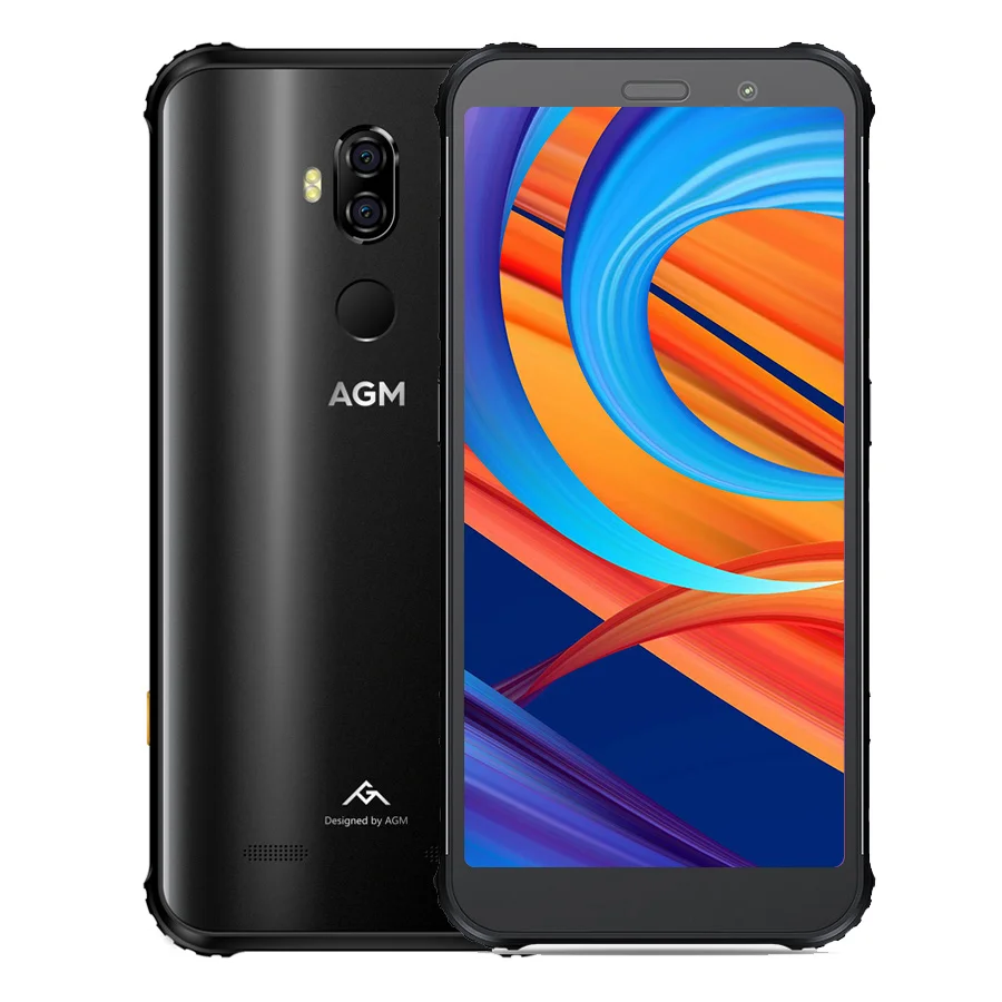 AGM X3 8GB 256GB смартфон 5,9" FHD 18:9 Восьмиядерный Snapdragon 845 20MP+ 24MP Android 8,1 OTG NFC IP68 Водонепроницаемый 4G мобильный телефон - Цвет: Черный