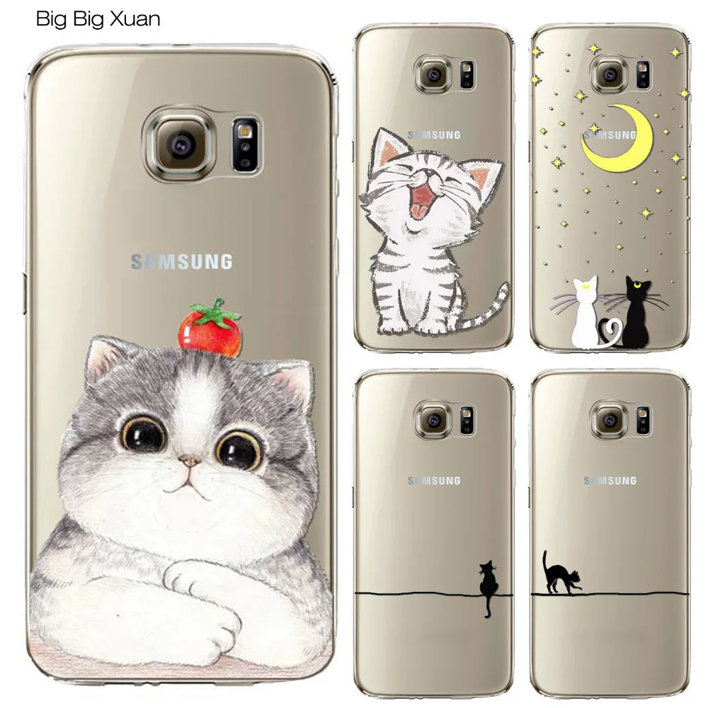Cute Cat Pattern Case Cover For Samsung S5 S6 S6edge