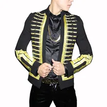 Маленький костюм корт ветер золотой браслет фотография мужской костюм Tide Division саморазвитие Свободное пальто мужской осенний красивый