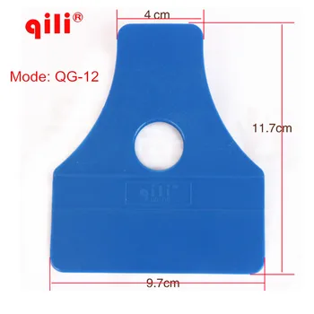 

QILI QG-12 500pcs/lot DHL Free Trapezoidal Sticker Squeegee Window Film Installation Tool Car Vinyl Tint Wrapping Scraper