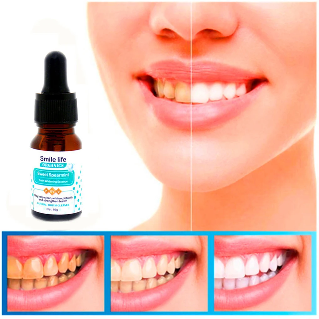 

BGVfiveTeeth Whitening Essence Oral Hygiene Cleaning Serum Removes Plaque Stains Tooth Bleaching Essence