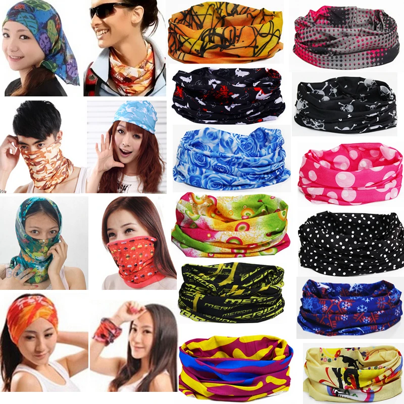 

LNRRABC Women/Men Multifunctional Bandana Magic Scarf Face Mask Neck Warmer Wristband Sport Outdoor Tiaras Headwear